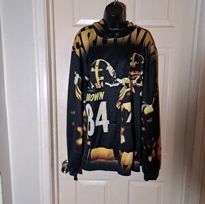 No brand graphic hoodie size 5XL